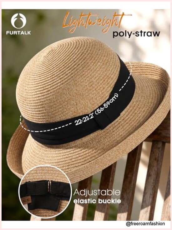 UPF 50+ Packable Bucket Hat, Adjustable Sun Hat for Travel